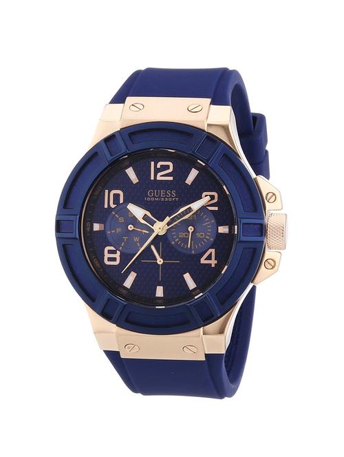 guess blue dial watch for men - w0247g3 - 13767928 - Very Small Image - 1