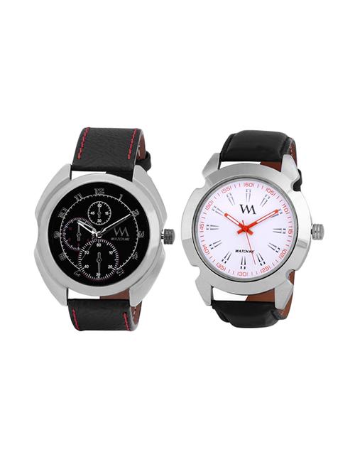 watch me leatherette strap analog watch wmal-059-78bx - 13768935 - Very Small Image - 1