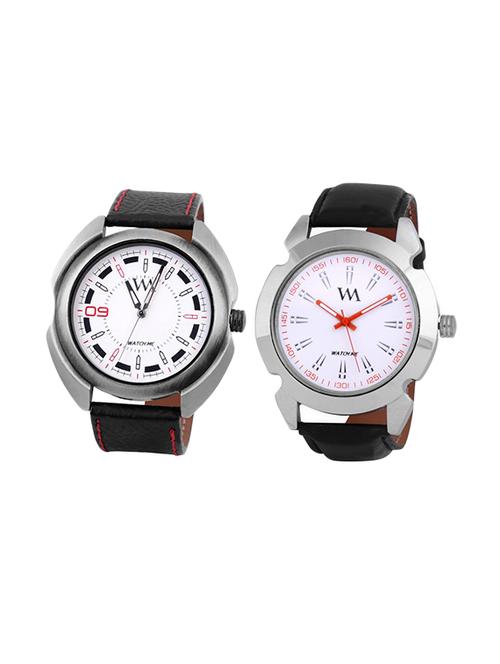 watch me leatherette strap analog watch wmal-059-077wx - 13768941 - Very Small Image - 1