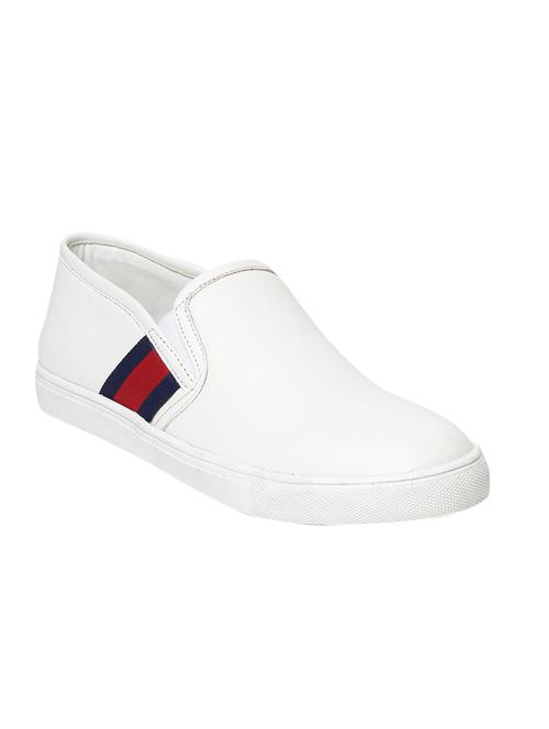 white leatherette casual slip on - 13769771 - Very Small Image - 1