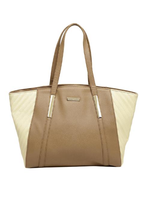 tan leatherette regular tote - 13769990 - Very Small Image - 1