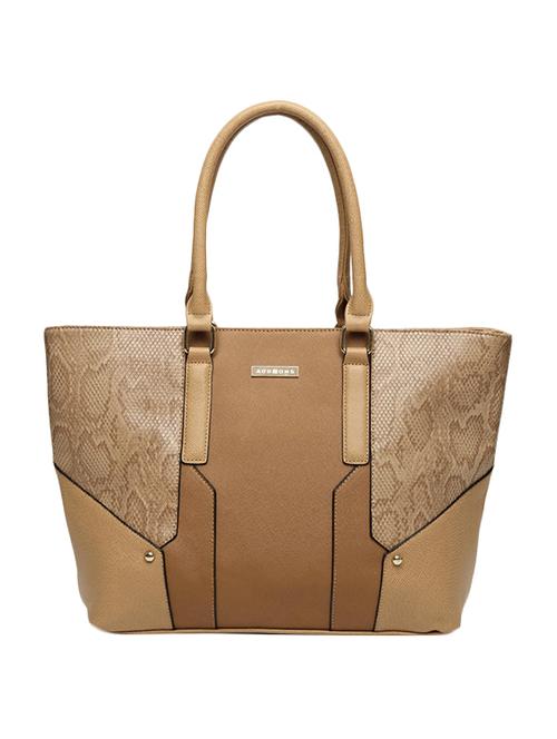 tan leatherette regular tote - 13769991 - Very Small Image - 1