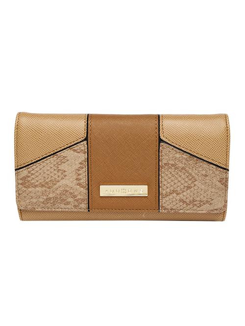 brown synthetic leather wallet - 13770011 - Very Small Image - 1