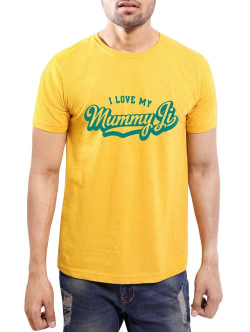 yellow cotton t-shirt - 13770683 - Very Small Image - 1