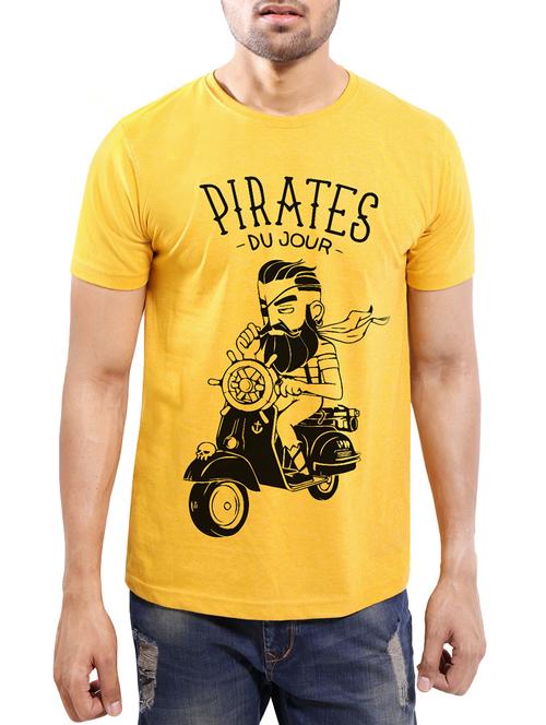 yellow cotton t-shirt - 13770685 - Very Small Image - 1