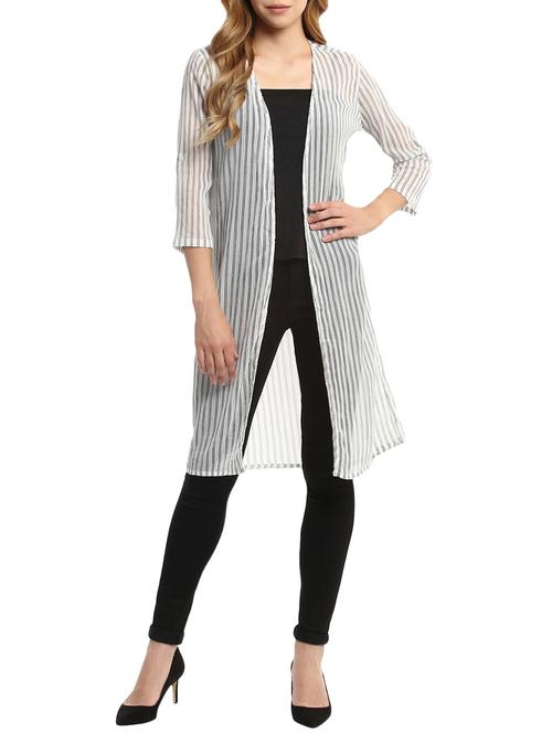 white georgette shrug - 13771336 - Very Small Image - 1