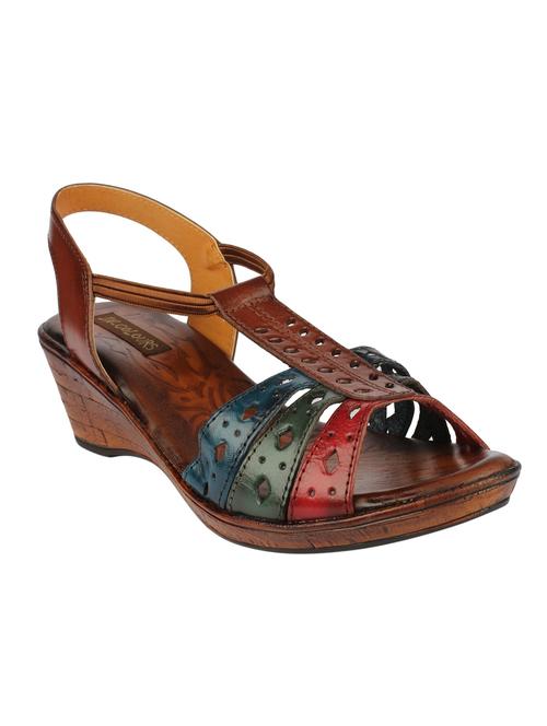 multi colored back strap wedge - 13771630 - Very Small Image - 1