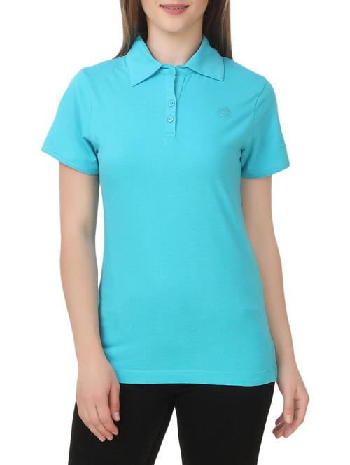 solid light blue polo tee - 13772060 - Very Small Image - 1