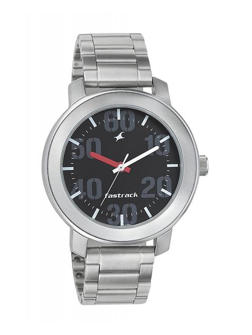 fastrack black dial analog watch for men - 3121sm02 - 13773185 - Very Small Image - 1