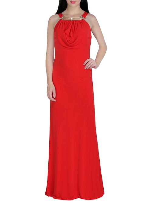 women's fit & flare solid dress - 13773321 - Very Small Image - 1