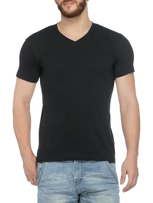 black solid t-shirt - 13775348 - Very Small Image - 1