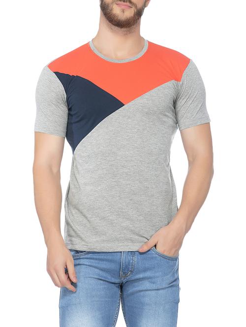 color block cotton t-shirt - 13775368 - Very Small Image - 1