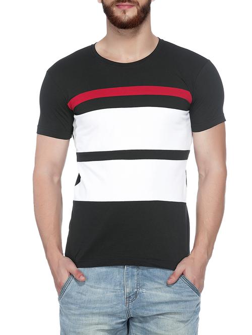color block cotton t-shirt - 13775369 - Very Small Image - 1