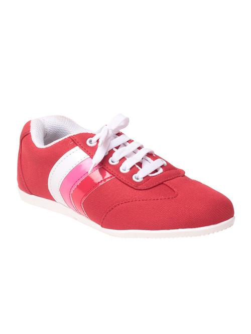 red lace up casual shoe - 13776404 - Very Small Image - 1