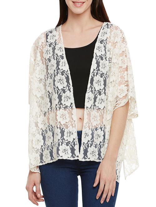 white lace casual shrug - 13777157 - Very Small Image - 1