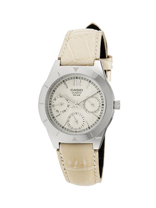 casio white dial analog watch for women - sh61 - 13777181 - Very Small Image - 1