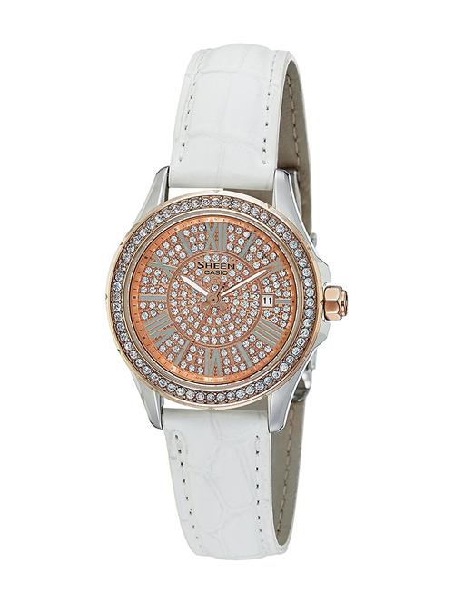 casio brown dial analog watch for women - sx079 - 13777184 - Very Small Image - 1