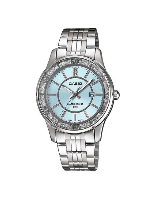 casio silver dial analog watch for women - a804 - 13777189 - Very Small Image - 1