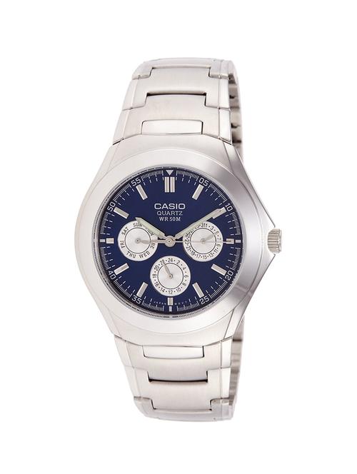 casio blue dial analog watch for men - a390 - 13777249 - Very Small Image - 1