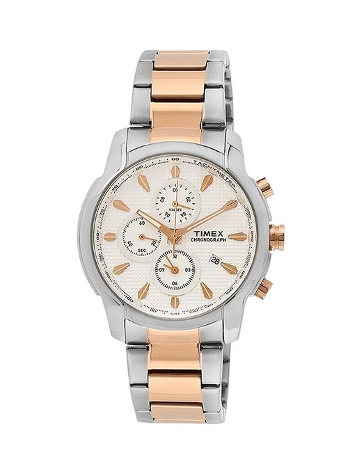 timex silver dial chronograph watch for men - tw000y507 - 13777324 - Very Small Image - 1