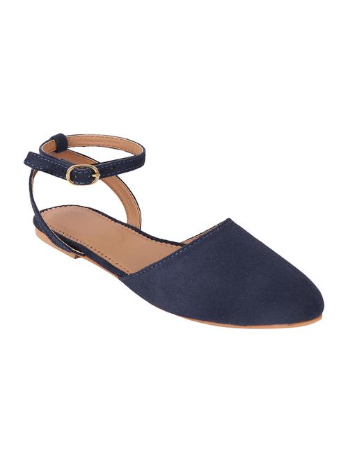 blue faux leather ankle strap sandals - 13779308 - Very Small Image - 1