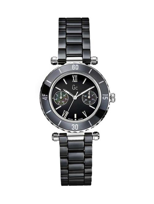 gc black dial & ceramic strap watch for women - i35003l2s - 13786893 - Very Small Image - 1