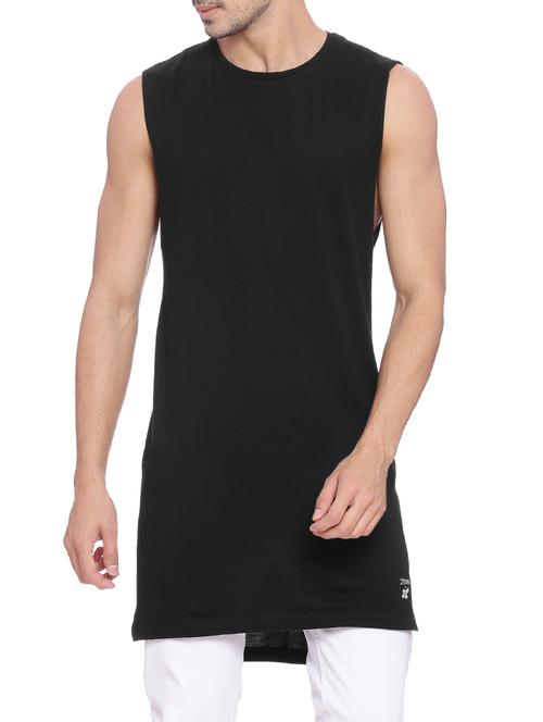 black cotton t-shirt - 13787008 - Very Small Image - 1