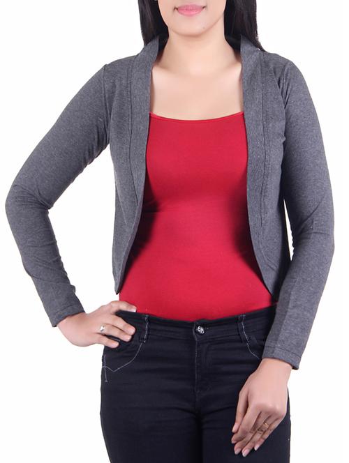 grey viscose shrug - 13787035 - Very Small Image - 1