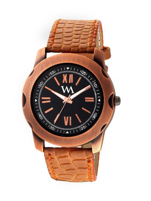 watch me brown leatherette strap watch for boys wml-249 - 13788553 - Very Small Image - 1