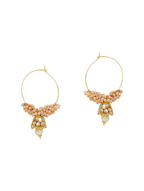white metal hoop earring - 13789463 - Very Small Image - 1