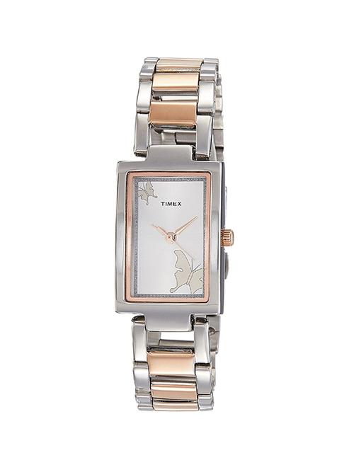 timex silver dial analog watch for women - twel11302 - 13790932 - Very Small Image - 1