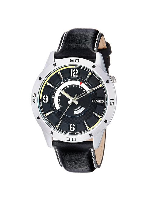 timex black dial analog watch for men - tw000u909 - 13791006 - Very Small Image - 1