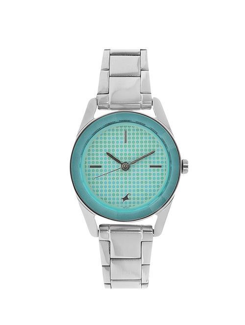 fastrack green dial analog watch for women - 6144sm02 - 13796435 - Very Small Image - 1
