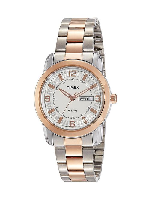 timex white dial analog watch for men - tweg15307 - 13796547 - Very Small Image - 1