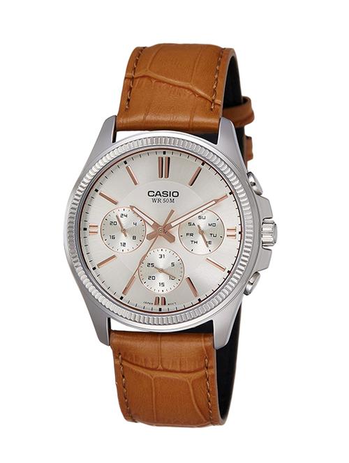 casio silver dial chronograph watch for men - a1079 - 13796565 - Very Small Image - 1