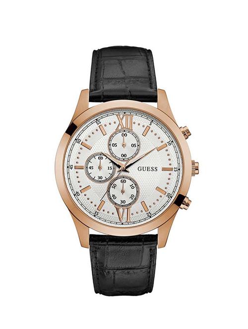 guess silver dial chronograph watch for men - w0876g2 - 13796574 - Very Small Image - 1