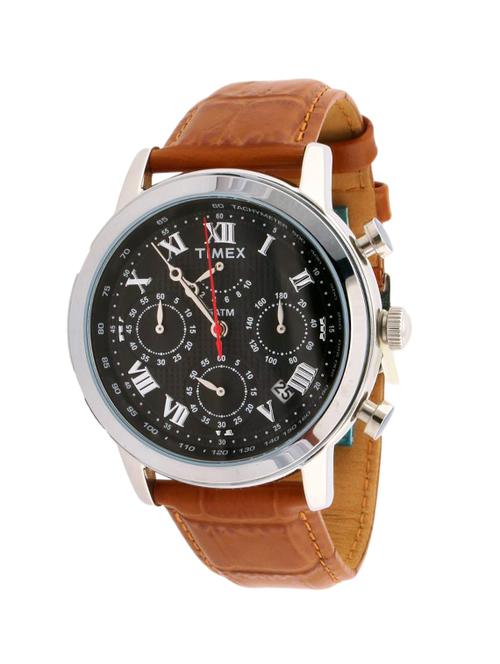 timex black dial chronograph watch for men - tweg15806 - 13796587 - Very Small Image - 1