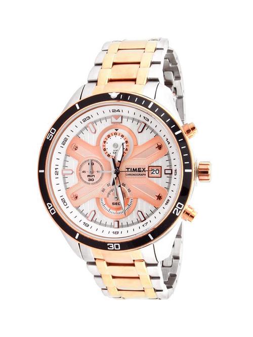 timex gold dial chronograph watch for men - tweg15206 - 13796591 - Very Small Image - 1
