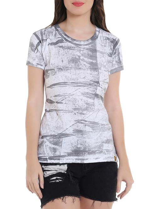 women's all over print round neck t-shirt - 13798900 - Very Small Image - 1