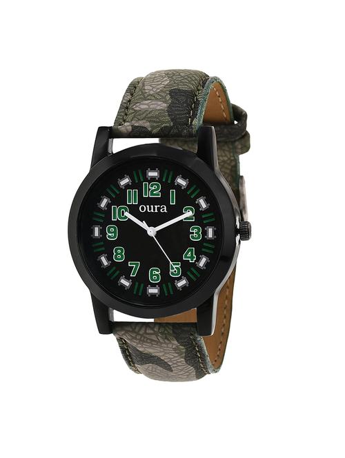 oura analog round green dial with army starp men's watch - 13799141 - Very Small Image - 1