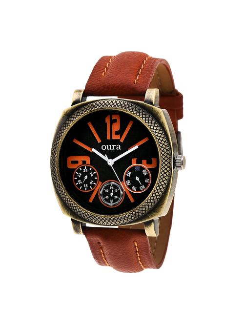oura analog round dail men's watch - 13799147 - Very Small Image - 1