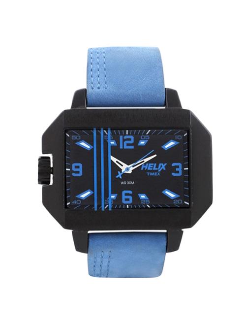 timex helix black dial analog watch for men - 02hg03 - 13799992 - Very Small Image - 1