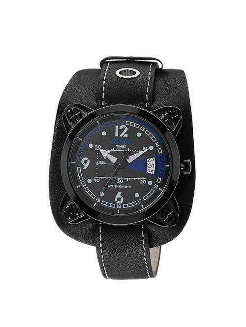 timex helix black dial analog watch for men - 04hg02 - 13799993 - Very Small Image - 1