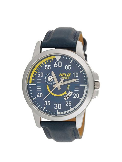 timex blue dial analog watch for men - tw023hg12 - 13799996 - Very Small Image - 1
