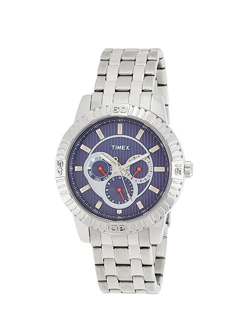 timex blue dial analog watch for men - ti000q30000 - 13800001 - Very Small Image - 1