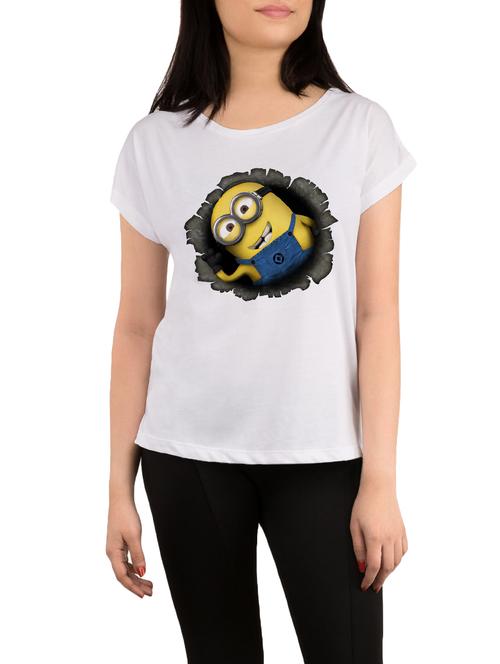 white printed regular tee - 13800551 - Very Small Image - 1