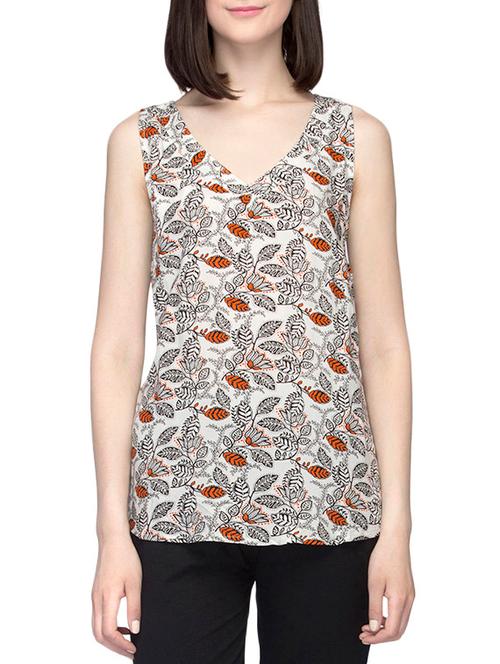 multicolored printed viscose regular top - 13806076 - Very Small Image - 1