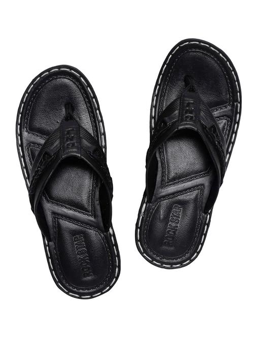 black rubber toe separator slippers - 13808347 - Very Small Image - 1