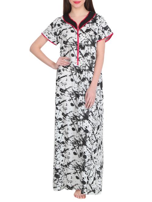 multi colored viscose nighty - 13808395 - Very Small Image - 1