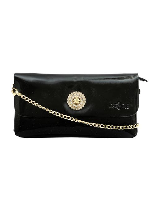 black leatherette regular clutch - 13809459 - Very Small Image - 1